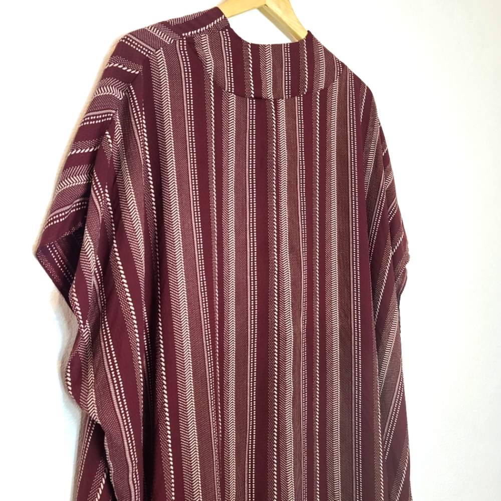 Sadie & Sage Brown Aztec Southwestern Kimono Cardigan – Boho Fall Layer – Small - Picture 13 of 13